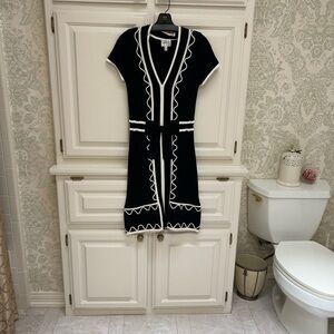 Milly Navy and White Mini Dress